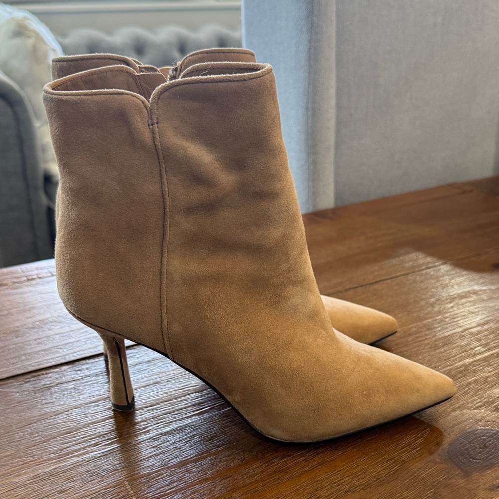 J. Crew Tan Heeled Boots